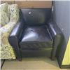 Image 3 : Classic Black Leather Armchair (W30") - RV $1,195