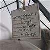 Image 4 : BNIB - 4-Pcs Antique Market Iron and Leather Stool, Black and Brown, 19 x 15 x 18" Each
