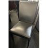 Image 3 : 2-Pcs Faux Leather Black Dining Chairs