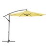 Image 1 : BNIB - CorLiving 9.5ft UV-Resistant Offset Patio Umbrella in Yellow - Model: PPU-411-U