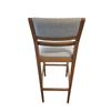 Image 3 : Modern Upholstered Gray Fabric Barstool