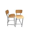 Image 2 : Pair of Modern Oak Bar Stools