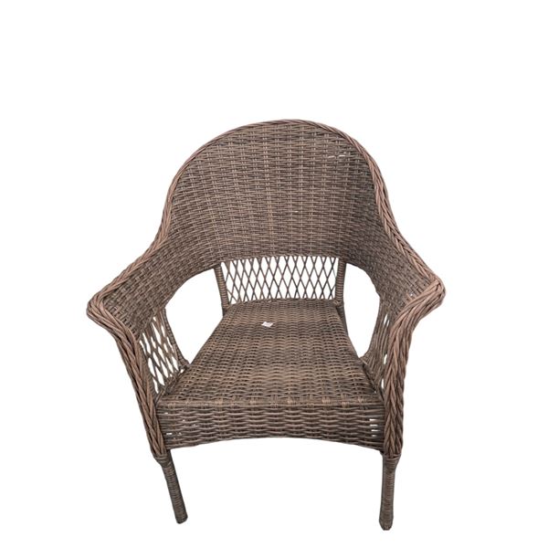 Contemporary Woven All Weather Wicker Armchair
