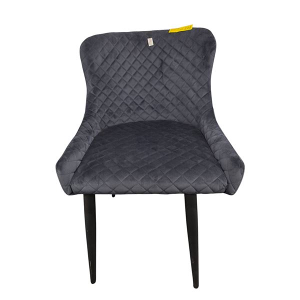 Modern Diamond Quilted Velvet Dining Chair - RV $245