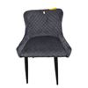 Image 1 : Modern Diamond Quilted Velvet Dining Chair - RV $245