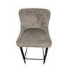 Image 1 : Modern Diamond Quilted Velvet Counter Stool - RV $295