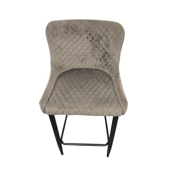 Modern Diamond Quilted Velvet Counter Stool - RV $295