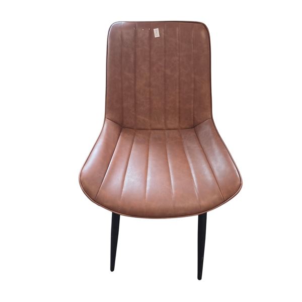 Modern Channel Stitch Leather Dining Chair - RV $295