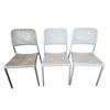 Image 1 : 3-Pcs Contemporary Perforated Molded Plastic Dining Chairs
