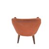 Image 3 : Brown Curved Velvet  Dining Chair