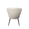 Image 3 : Modern Winged Leatherette Beige Dining Chair