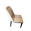 Image 2 : Perforated Leatherette Cream Dining Chair