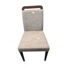 Image 1 : Gray Fabric Wood Frame Dining Chair