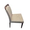 Image 2 : Gray Fabric Wood Frame Dining Chair