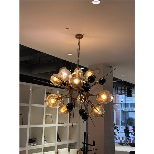 Cognac Vine Ceiling Light Fixture - MSRP $8,960 - Bidder responsible for disassembly & removal, pick