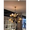 Image 1 : Cognac Vine Ceiling Light Fixture - MSRP $8,960 - Bidder responsible for disassembly & removal, pick