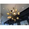 Image 2 : Cognac Vine Ceiling Light Fixture - MSRP $8,960 - Bidder responsible for disassembly & removal, pick