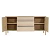 Image 3 : BNIB - LH Home Runway Sideboard - Light Oak, RV: $2,652.75 CAD (RUN003B) - 66.9 x 17.7 x 31.5 in.