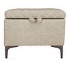 Image 3 : BNIB - LH Home Reece Storage Ottoman - Tan, RV: $596.25 CAD (REC024-TAN) - 19.7 x 19.7 x 18.9 in.