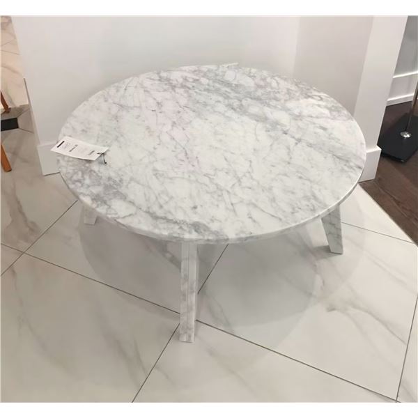 BNIB - Enzo Round Coffee Table - approx. 35.4″ x 16.5″ H - MSRP $3,650