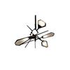 Image 1 : BNIB - The Rock Matt Black 6 Head Ceiling Light Fixture - MSRP $6,780