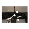 Image 3 : BNIB - The Rock Matt Black 6 Head Ceiling Light Fixture - MSRP $6,780