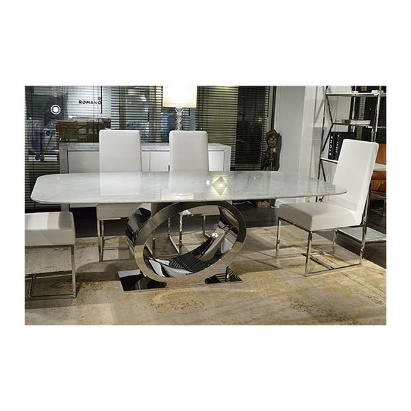 BNIB - Stone International - Made in Italy - Eye Slim Dining Table - approx. 79” x 39"x30"H