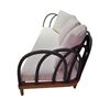 Image 3 : BNIB - New Sofa Les Arc Cream - Teak and Tubular Aluminum - RV: $11,500 - Approx: 76.5" x 33.5" x 34