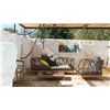 Image 7 : BNIB - New Sofa Les Arc Cream - Teak and Tubular Aluminum - RV: $11,500 - Approx: 76.5" x 33.5" x 34