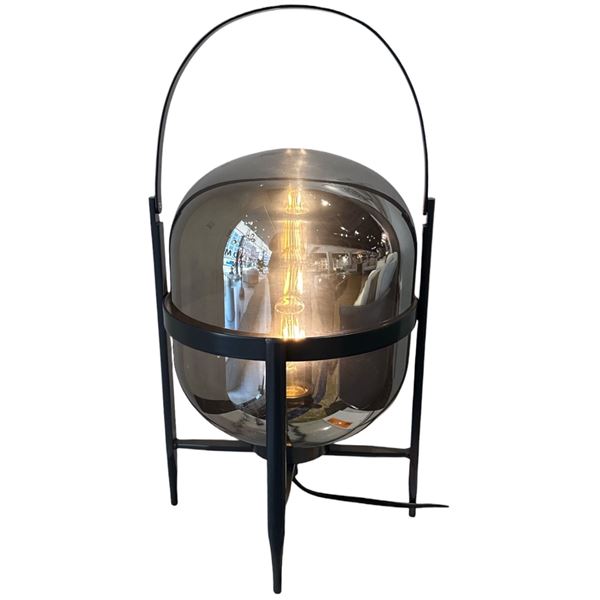 BNIB - Small Glass Floor Lamp Glass Shade - MSRP $980 - approx. 10in x 14in H