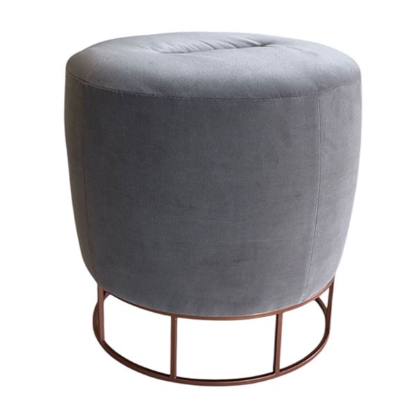 BNIB - Ronda Design - OTIUM Pouf by Ark Interiors - 16.5" x 18.1" H - MSRP $1,790 - Made in Italy