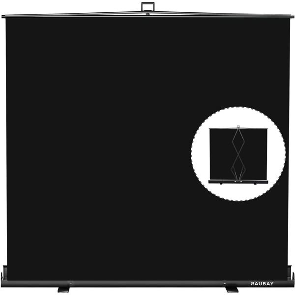 BNIB - RAUBAY 200x210cm/78.7x82.7in Large Collapsible Black Backdrop - MSRP $299.99