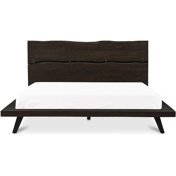 BNIB - Moe's Madagascar Platform Bed - King - Dark Brown - Msrp $2949 - UH-1007-20-0 - 92"W x 89"D x