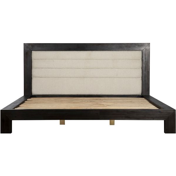 BNIB - Moes Ashcroft King Bed - Beige - MSRP $5,169 - ZT-1031-25-0 - 87"W x 87"D x 48"H