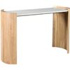Image 2 : BNIB - Moes - Dala Console Table Natural - MSRP $1,749 - JD-1046-24-0 - 50" W x 50" D x 31" H