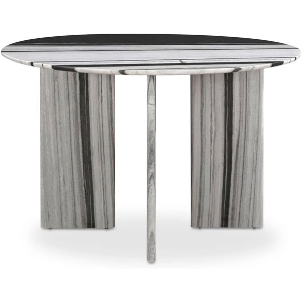 BNIB - Moes - Celia Round Dining Table Panda Marble - MSRP $3,749 - JD-1076-37-0 - 48" W x 48" D x 3