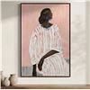 Image 2 : BNIB - Moes - Honor Framed Painting - MSRP $259 - JQ-1072-37 - 24" W x 1.5" D x 36" H