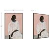 Image 3 : BNIB - Moes - Honor Framed Painting - MSRP $259 - JQ-1072-37 - 24" W x 1.5" D x 36" H