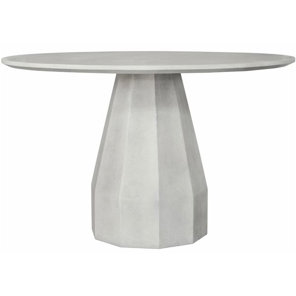 BNIB - Moes - Templo Round Dining Table - Antique White - MSRP $2,199 - JK-1010-18-0 - 47" W x 47" D
