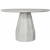 Image 1 : BNIB - Moes - Templo Round Dining Table - Antique White - MSRP $2,199 - JK-1010-18-0 - 47" W x 47" D