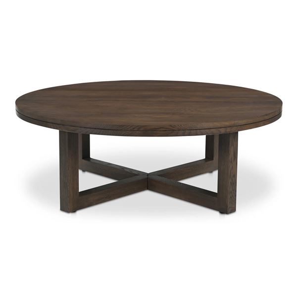 BNIB - Moes - Joel Coffee Table - Dark Brown - MSRP $1,599 - JD-1102-20 - 42" W x 42" D x 15" H