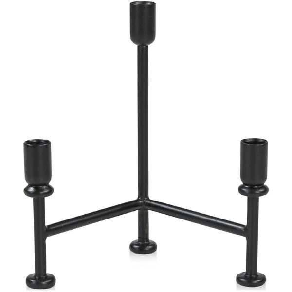 BNIB - Moe's - Cicero Candle Holder - Black - MSRP $189.00 - Item # QJ-1029-02 - 9" W x 6" D x 11" H