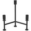 Image 1 : BNIB - Moe's - Cicero Candle Holder - Black - MSRP $189.00 - Item # QJ-1029-02 - 9" W x 6" D x 11" H