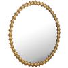 Image 2 : BNIB - Moe's - Whitby Mirror - Aged Brass - MSRP $989.00 - Item # QK-1029-43 - 36" W x 1" D x 36" H