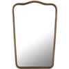 Image 1 : BNIB - Moe's - Keyes Mirror - Brass - MSRP $1,099.00 - Item # QK-1034-51 - 24" W x 2" D x 36" H