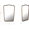 Image 3 : BNIB - Moe's - Keyes Mirror - Brass - MSRP $1,099.00 - Item # QK-1034-51 - 24" W x 2" D x 36" H