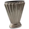 Image 2 : BNIB - Moe's - Jade Vase - Aged Pewter - MSRP $299.00 - Item # QK-1036-07 - 13" W x 6" D x 15" H