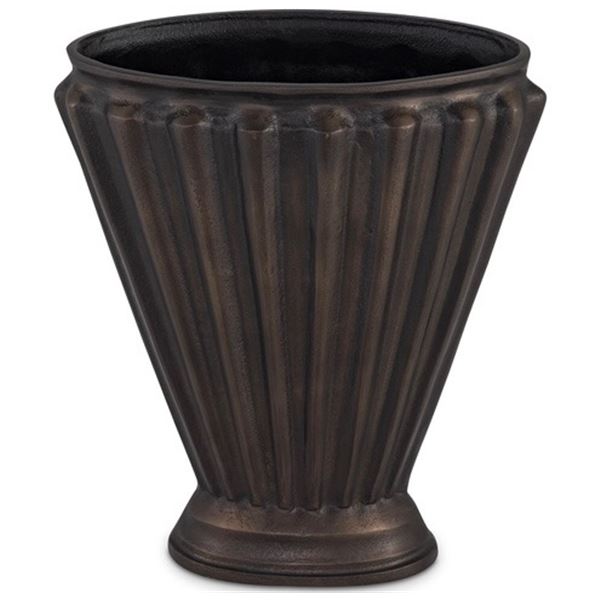 BNIB - Moe's - Jade Vase - Antique Brass - MSRP $329.00 - Item # QK-1036-51 - 13" W x 6" D x 15" H
