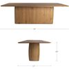 Image 3 : BNIB - Moe's - Winston Dining Table - Rustic Oak - MSRP $4,299 - Item # QO-1019-24-0 - 97.0" W - 42"