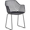 Image 3 : BNIB - Moe's - Honolulu Chair - Black - Set of 2 - MSRP $339 - Item # QX-1007-02 - 22" W - 22" D - 3